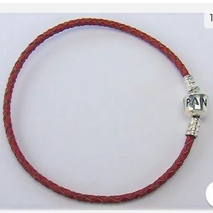 Pandora Red Leather Bracelet